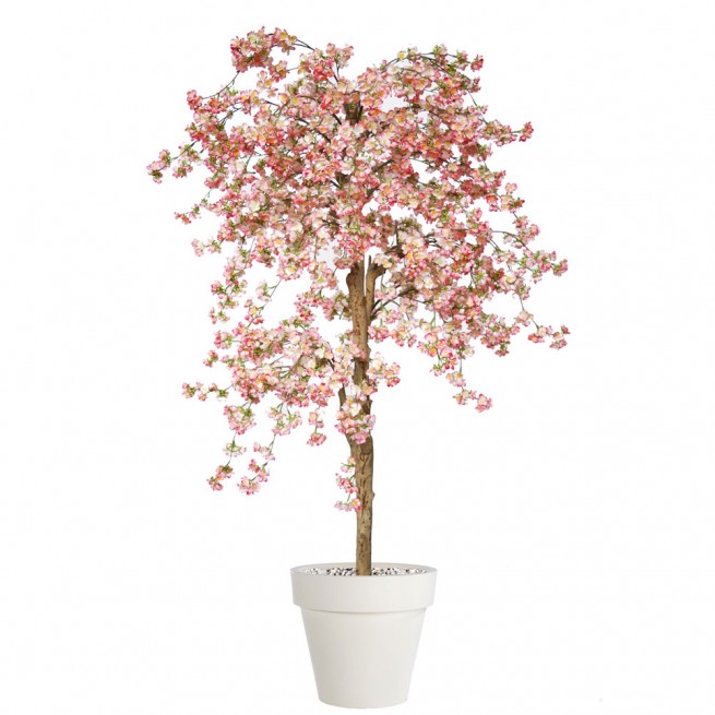 Planta semi-artificiala Ila, Cherry Wild Tree Light Pink - 180 cm